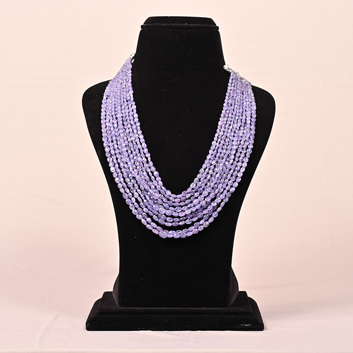 BLUE SAPPHIRE BEADS OVAL SHAPE