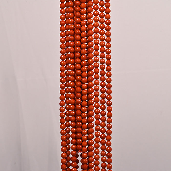 ITALIAN CORAL RED ROUND 8MM