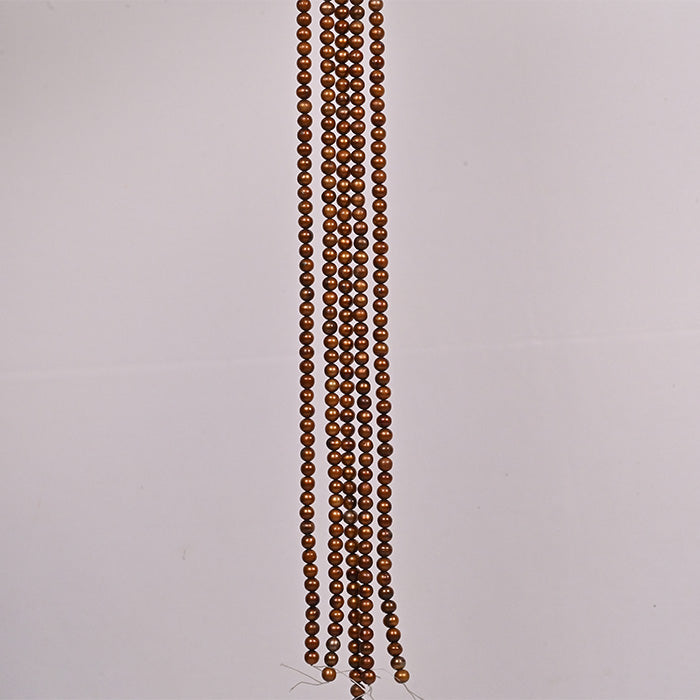 FRESH WATER PEARLS ROUND BROWN COLOUR