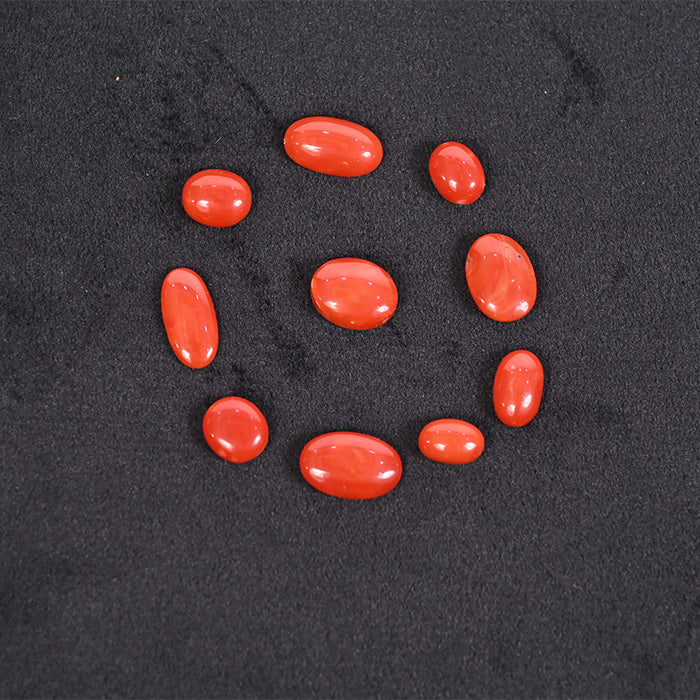 ITALIAN CORAL OVAL 3 TO 7 CRT