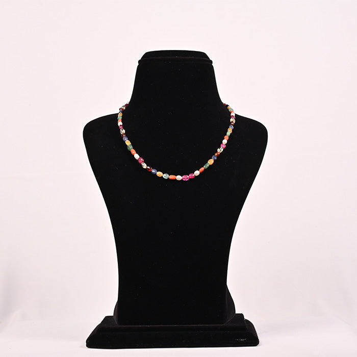 NAVARATNA MALA OVAL MEDIUM SIZE