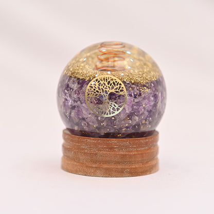 AMETHYST  HEALING NATURAL CRYSTALS BALL