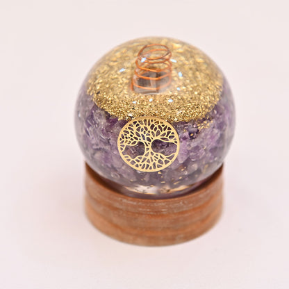 AMETHYST  HEALING NATURAL CRYSTALS BALL