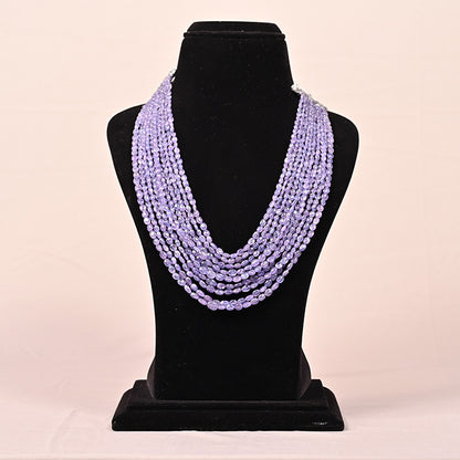 BLUE SAPPHIRE BEADS OVAL SHAPE
