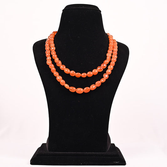 CARNELIAN BEADS OVAL SHAPE