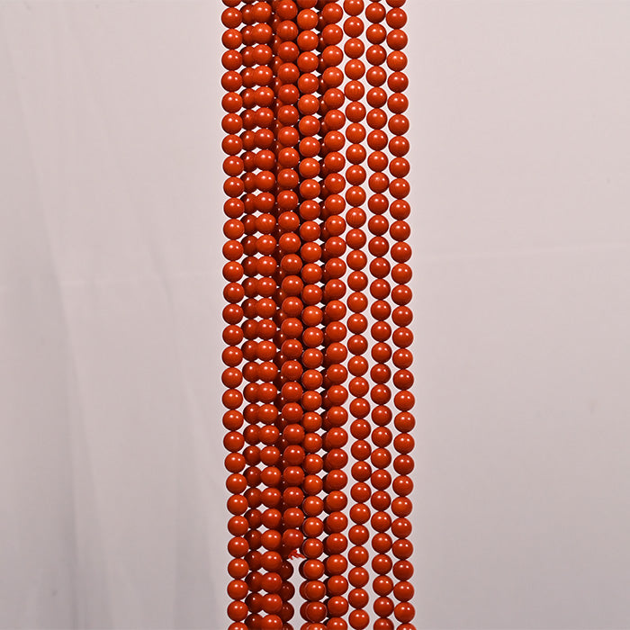 ITALIAN CORAL RED ROUND 8MM