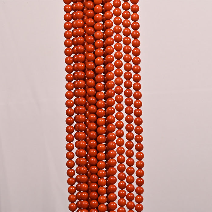 ITALIAN CORAL RED ROUND 8MM