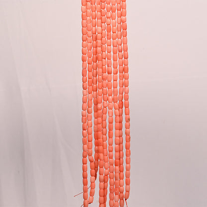 CORAL TULIP BEADS