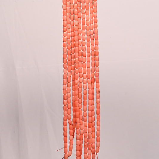CORAL TULIP BEADS