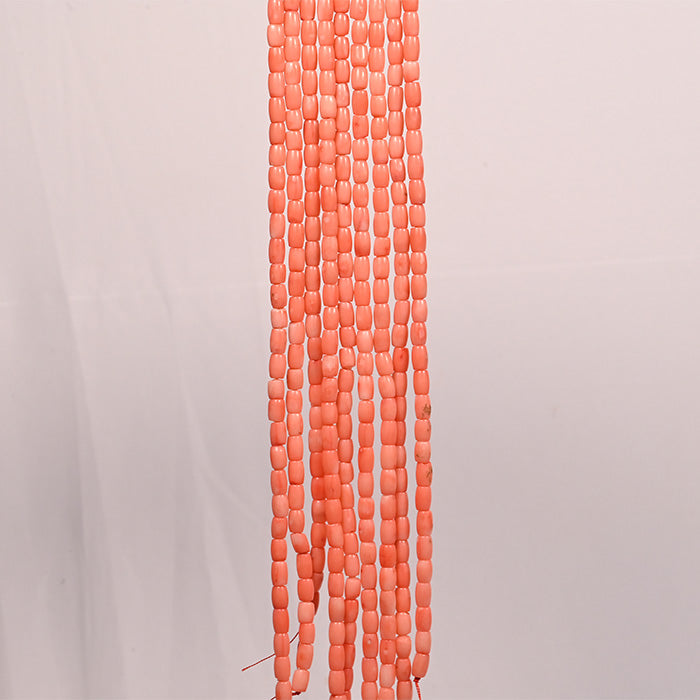 CORAL TULIP BEADS