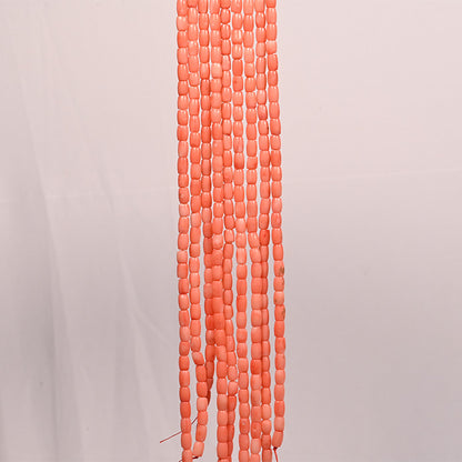 CORAL TULIP BEADS