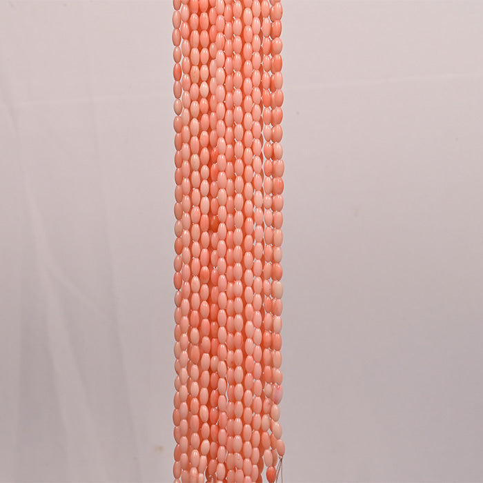 CORAL TULIP BEADS