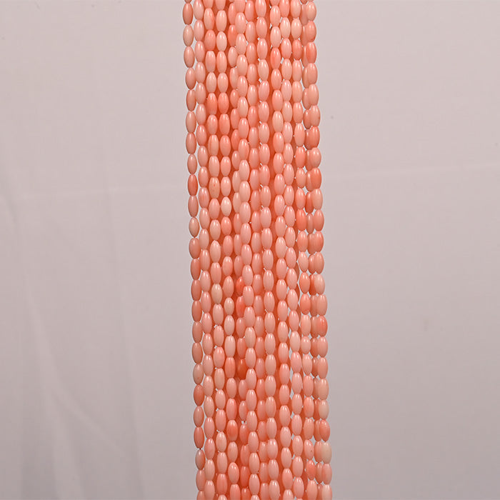 CORAL TULIP BEADS
