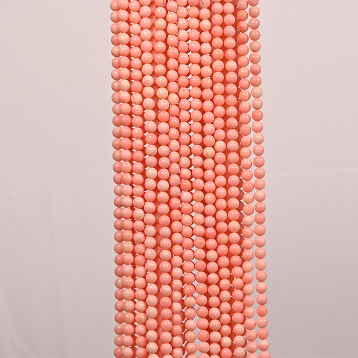 CORAL TULIP BEADS
