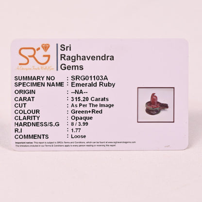 EMERALD RUBY SHIVA LINGA