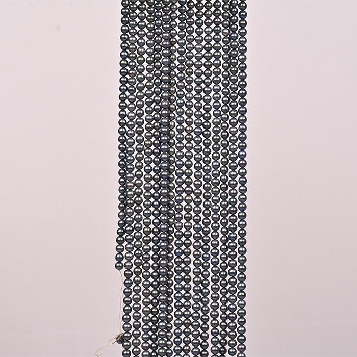 FRESH WATER PEARL ROUND GREY COLOUR