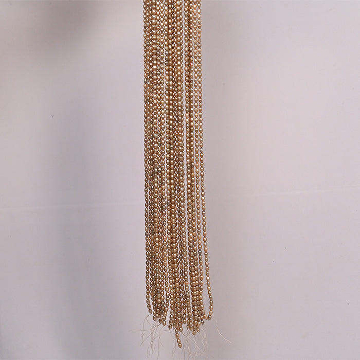 FRESH WATER PEARLS GOLD COLOUR