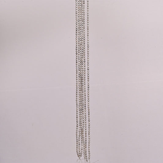 WATER PEARLS OVAL SILVER COLOUR