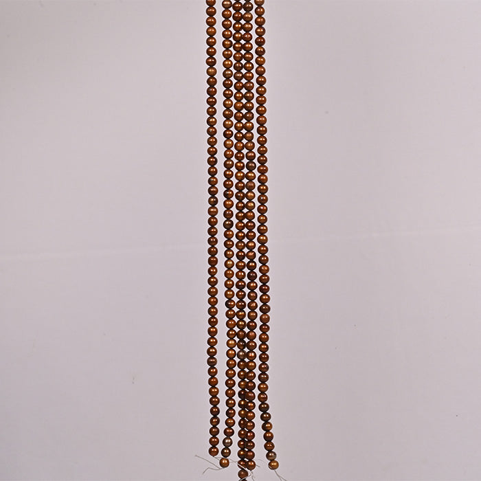 FRESH WATER PEARLS ROUND  BROWN COLOUR