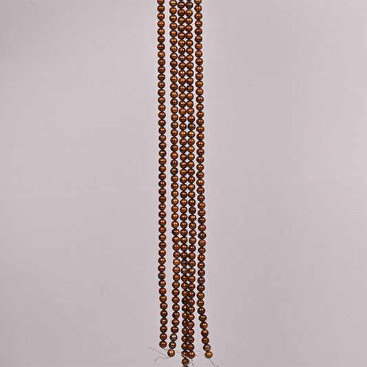 FRESH WATER PEARLS ROUND  BROWN COLOUR