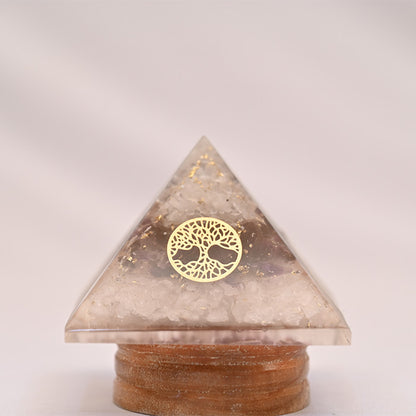 HEALING NATURAL CRYSTALS PYRAMID