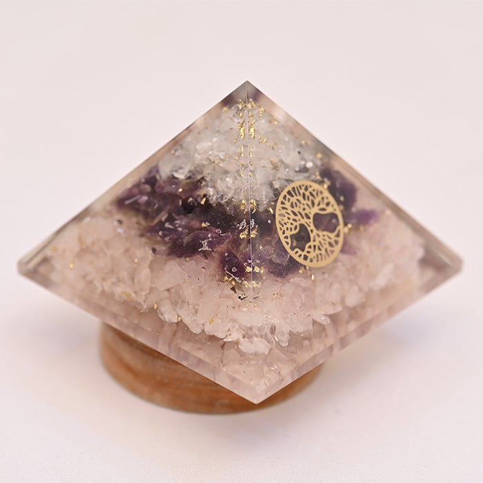 HEALING NATURAL CRYSTALS PYRAMID