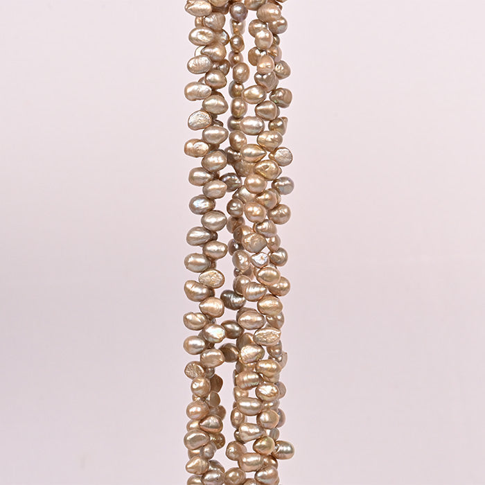 NATURAL PEARLS SHAPELESS GOLD COLOUR