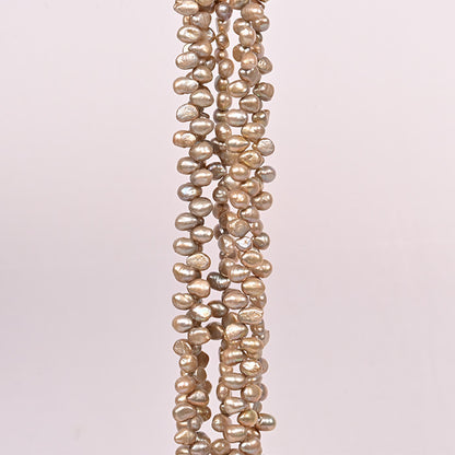 NATURAL PEARLS SHAPELESS GOLD COLOUR