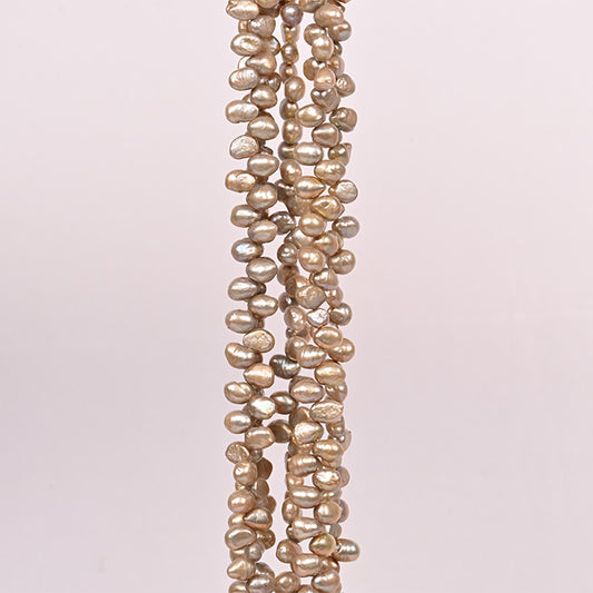 NATURAL PEARLS SHAPELESS GOLD COLOUR