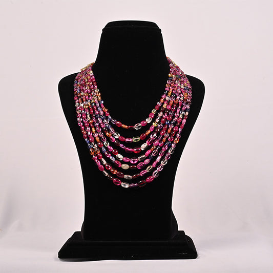 MULTI SAPPHIRE OVAL BEADS