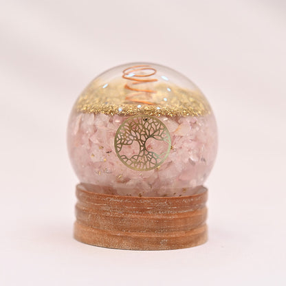 PINK QUARTZ HEALING BALL