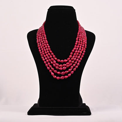 RUBY CUTTING DROP BEADS
