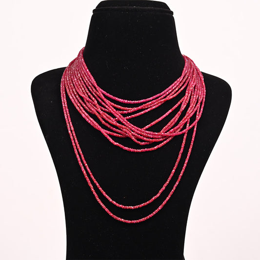 RUBY CUTTING FLAT BEADS