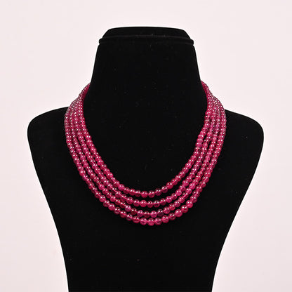 RUBY PLAN ROUND BEADS