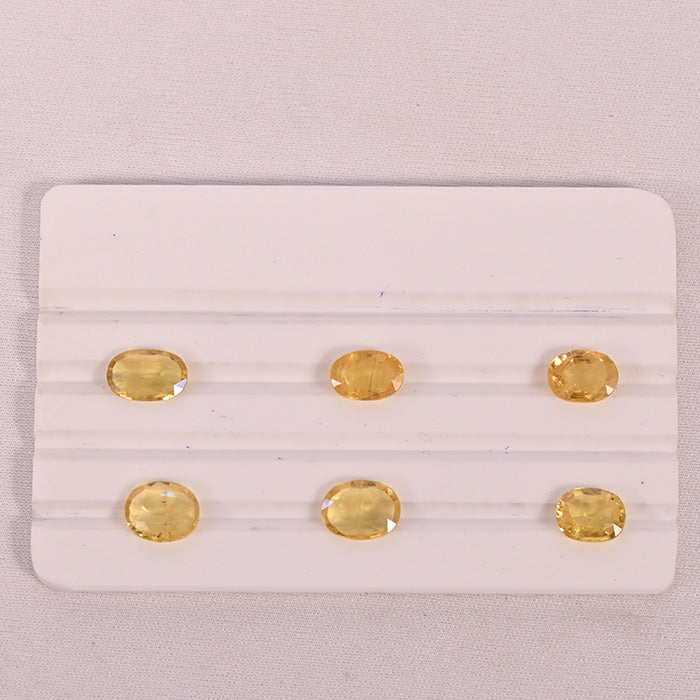 YELLOW SAPPHIRE GEM STONE BANGKOK 3 TO 6 CRT