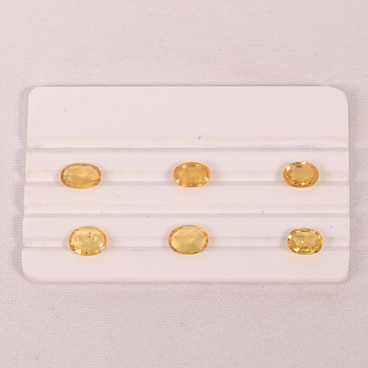 YELLOW SAPPHIRE GEM STONE BANGKOK 3 TO 6 CRT