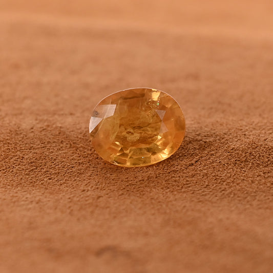 YELLOW SAPPHIRE GEM STONE BANGKOK OVAL 7.90 CRT