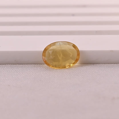 YELLOW SAPPHIRE GEM STONE BANGKOK OVAL SHAPE 1.70
