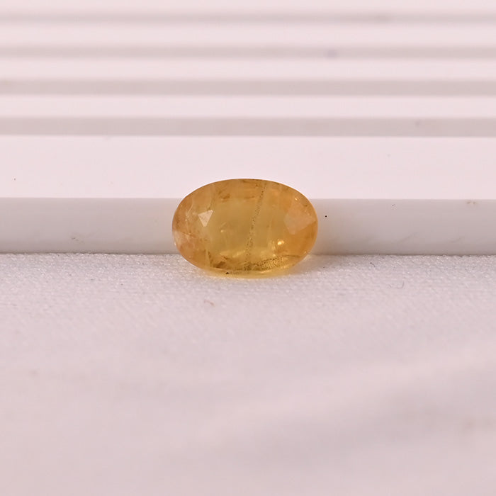 YELLOW SAPPHIRE GEM STONE BANGKOK OVAL SHAPE 2.10 CRT