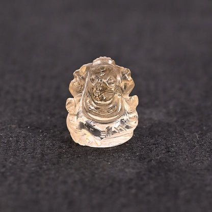 YELLOW TOPAZ GEM STONE GANESH