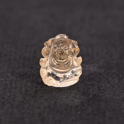 YELLOW TOPAZ GEM STONE GANESH