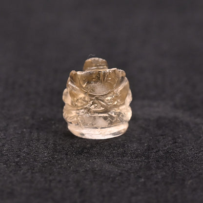 YELLOW TOPAZ GEM STONE GANESH