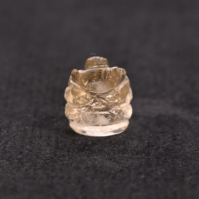 YELLOW TOPAZ GEM STONE GANESH