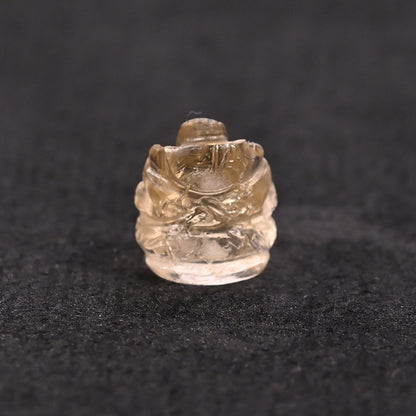 YELLOW TOPAZ GEM STONE GANESH