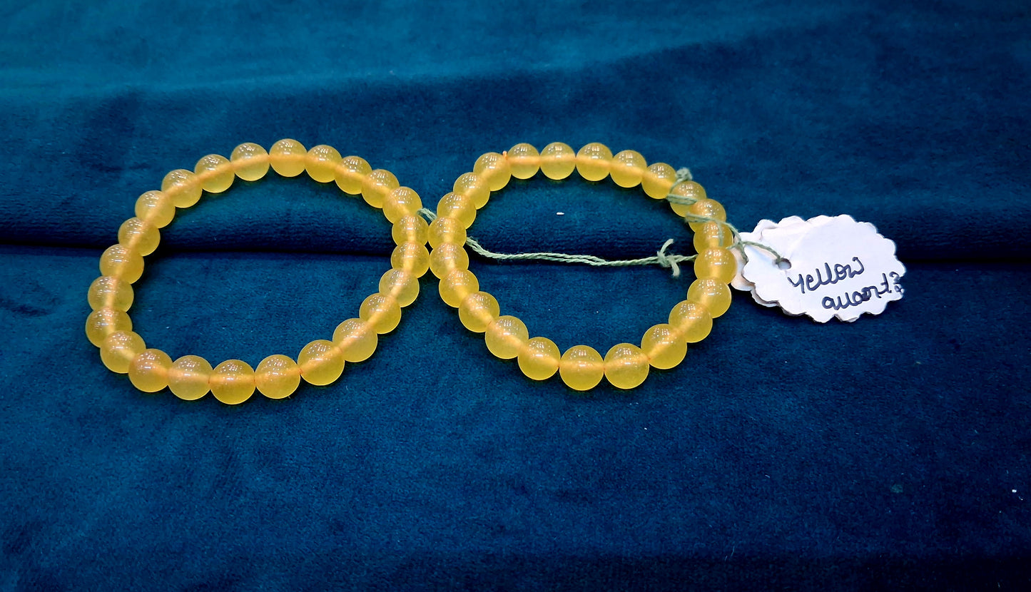 YELLOW QUARTZ BRACELET